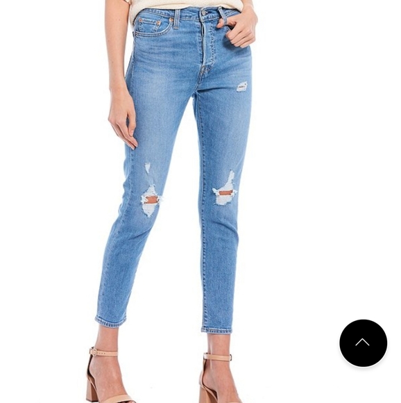 Levi's WEDGIE High Rise Skinny Jeans Size 24 25 - Picture 3 of 13